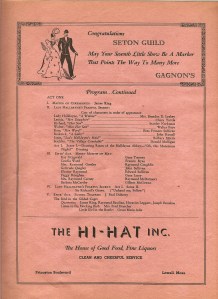 A 1940 advertisement for the Hi Hat, from the Seton Guild Little Show program. (Courtesy of Brian Leahey, Lowell)