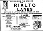 Rialto Lanes 1961