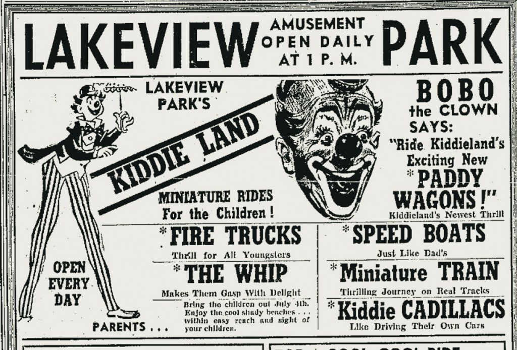 Trolley Park Ad for Lakeview Park