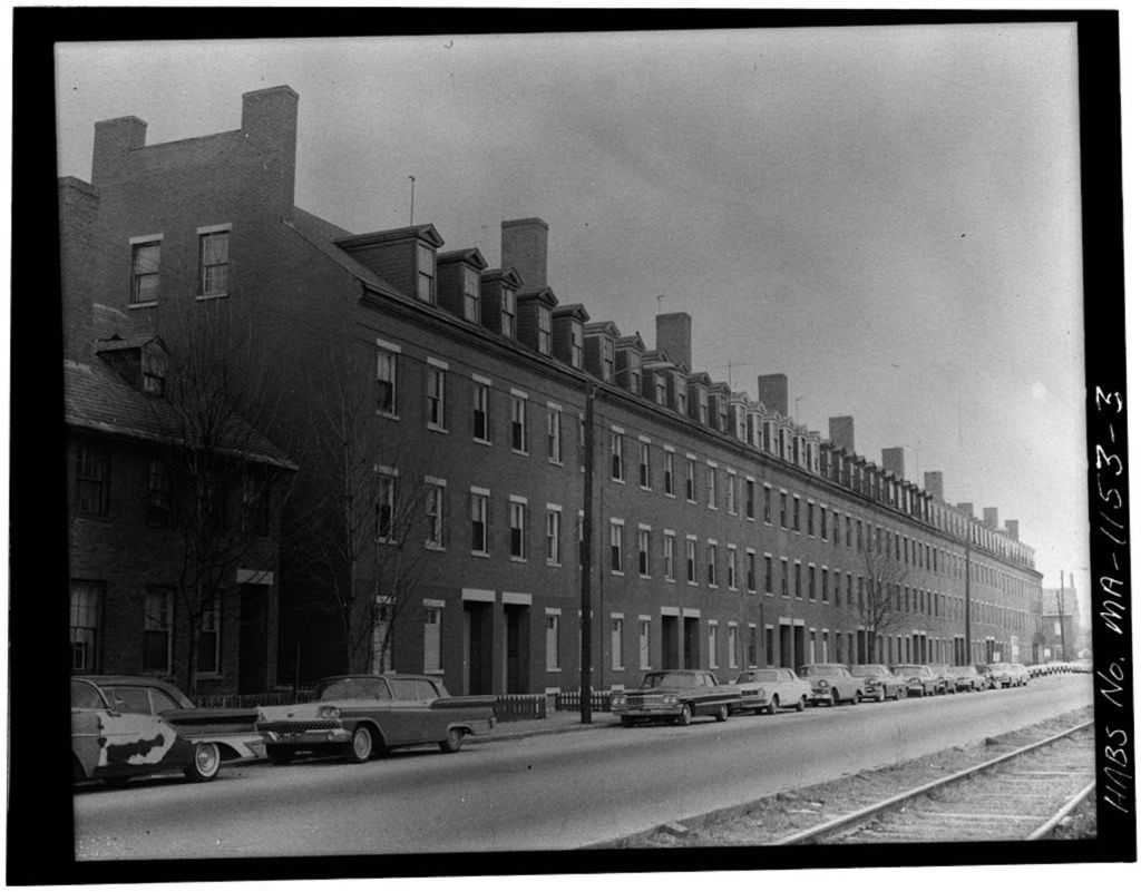 Lowell's New Block boardinghouse on Dutton Street
