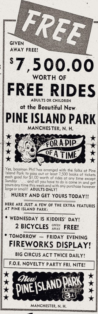 Trolley Park Ad for Pine Island Park